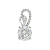 3.02 Carat Lab Grown Diamond Pendant in Platinum
