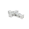 Lab-Grown Diamond Cross Pendant in Platinum, 2.94 ctw Emerald Cut