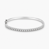 Vòng Tay Kim Cương Nuôi Cấy trong Phòng Thí Nghiệm Vàng Trắng 18K | Kim Cương Tròn 2.8mm | Cỡ 16