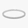 Lab-Grown Diamond Flex Bangle Bracelet, 2.92 CTW, F/VS+, 14K White Gold