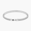 Lab-Grown Diamond Flex Bangle Bracelet, 2.92 CTW, F/VS+, 14K White Gold