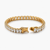 14K Yellow Gold Oval Lab-Grown Diamond Tennis Bracelet 16.78 CTW