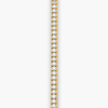 14K Yellow Gold Oval Lab-Grown Diamond Tennis Bracelet 16.78 CTW