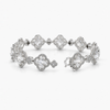 Lab Grown Diamond Clover Tennis Bracelet in 18K White Gold | 20.8 CTW