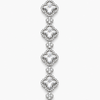 Lab Grown Diamond Clover Tennis Bracelet in 18K White Gold | 20.8 CTW