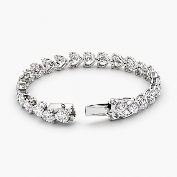 31.31 CTW Lab-Grown Diamond Tennis Bracelet in Platinum | D/VVS2 IGI Certified
