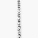 Vòng tay Tennis kim cương nuôi cấy bằng vàng trắng 14K | 16.2 carat F/VS1 | 7.5 inch