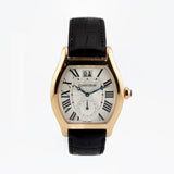 Cartier Tortue Large Date Power Reserve 18K Yellow Gold Watch on Dark Brown Alligator Strap, Ref. 3585