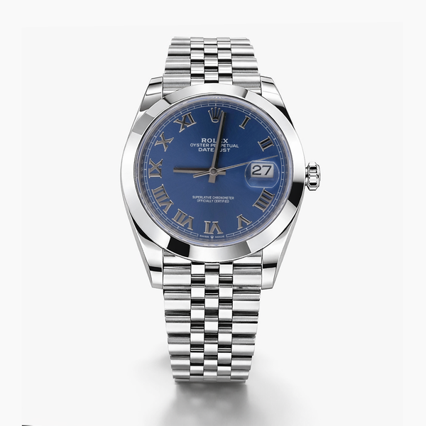 Rolex Datejust 41 | Ref. 126300 | Blue Roman Dial | Jubilee Bracelet | Stainless Steel | Papers