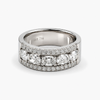 Five-Stone Oval Diamond Band 1.37 CTW H/VS2 in 18K White Gold