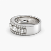 Five-Stone Oval Diamond Band 1.37 CTW H/VS2 in 18K White Gold