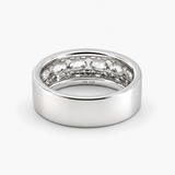 Nhẫn Kim Cương Oval Năm Viên 1.37 CTW H/VS2 Vàng Trắng 18K
