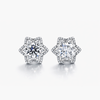 Lab-Grown Diamond Floral Halo Stud Earrings | 3.22 CTW D/VVS1 IGI | 18K White Gold