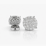 Bông tai đính đá kim cương tự nhiên | Tổng cộng 2,52 carat | Vàng trắng 18K