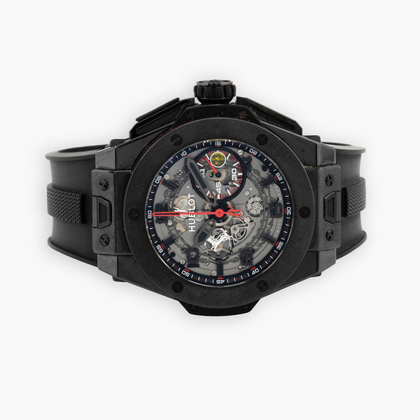 Hublot Big Bang Ferrari Speciale Grey Ceramic 45mm Chronograph — Ref. 401.FX.1123.VR