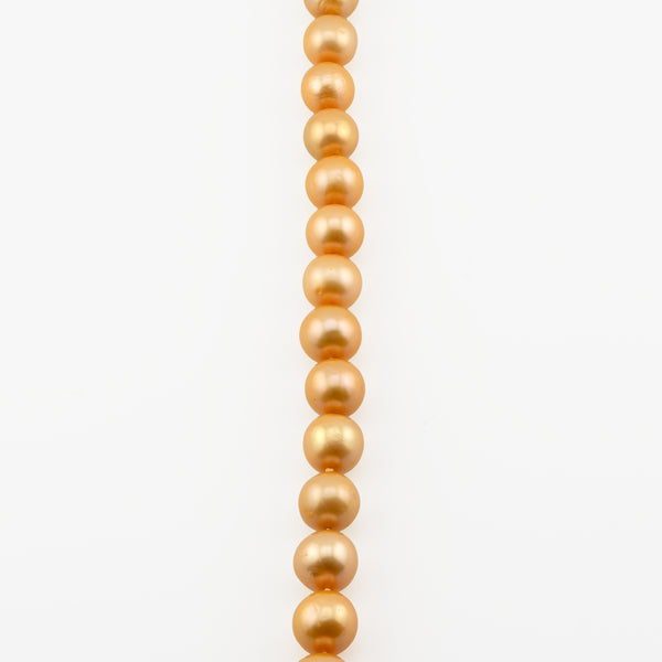 Yellow South Sea Pearl Necklace in 18K Yellow Gold