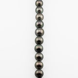 Vòng cổ ngọc trai Tahiti 15–18mm với khóa kim cương Pavé vàng trắng 18K, 18 inch