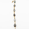 Tahitian Baroque Pearl Station Necklace in 14K Yellow Gold, 18.5