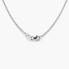 Black Pearl and Diamond Floral Halo Pendant Necklace in 18K White Gold