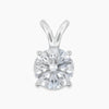 2.53 Ctw Round Lab Grown Diamond Solitaire Pendant in Platinum