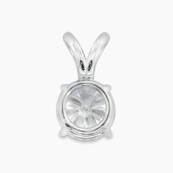 2.53 Ctw Round Lab Grown Diamond Solitaire Pendant in Platinum
