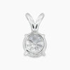 2.53 Ctw Round Lab Grown Diamond Solitaire Pendant in Platinum