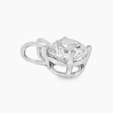 Mặt Dây Chuyền Kim Cương Nuôi Trồng Trong Phòng Thí Nghiệm Hình Tròn 2,53 Carat Bằng Bạch Kim