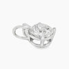 2.53 Ctw Round Lab Grown Diamond Solitaire Pendant in Platinum