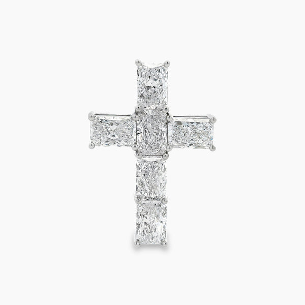 Lab Grown Diamond Cross Pendant in Platinum (2.37 ctw)