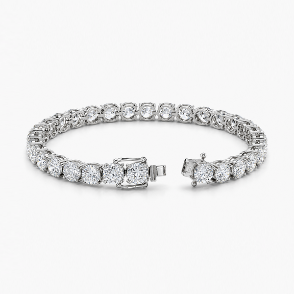 29 CTW Lab-Grown Diamond Tennis Bracelet in Platinum, 7.5