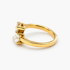 2.06 CTW Lab Grown Pear Diamond Toi et Moi Ring in 14K Yellow Gold