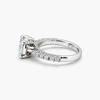 IGI Certified 1.62 CT Round Lab Grown Diamond Engagement Ring | D/VVS2 | 18K White Gold Pave Setting