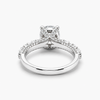 IGI Certified 1.62 CT Round Lab Grown Diamond Engagement Ring | D/VVS2 | 18K White Gold Pave Setting