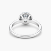 Round Brilliant Halo Engagement Ring | 1.14CT Lab Diamond E/VVS2 | 18K White Gold