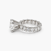 3.02CT Lab Grown Diamond Solitaire | 6.62CTW Total | Platinum Full Eternity Ring