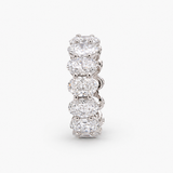 7.80 CTW Lab Grown Diamond Oval Eternity Band in Platinum