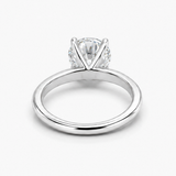 Nhẫn cầu hôn kim cương thiên nhiên 1,50 Carat Round Brilliant Solitaire bằng vàng trắng 18K