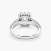 Emerald Cut Lab Grown Diamond Halo Engagement Ring in 14K White Gold | 2.15CT D/VVS2 IGI