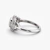 Vintage-Inspired Round Natural Diamond Ring with Bezel-Set Center and Milgrain Halo in 18K White Gold (1.30 CTW)