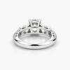 Lab Grown Diamond Three-Stone Engagement Ring in Platinum | 1.60 ct Round Brilliant Center | F/VVS2 | IGI Certified