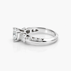 Lab Grown Diamond Three-Stone Engagement Ring in Platinum | 1.60 ct Round Brilliant Center | F/VVS2 | IGI Certified