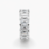 Eternity Band with 15.17 CTW Lab Grown Emerald Cut Diamonds (G/VS) in 14K White Gold