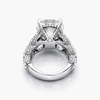 Round 8.56CT Lab Grown Diamond Ring in Platinum With Oval and Round Diamonds(F/VS1 GIA)