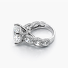 Round 8.56CT Lab Grown Diamond Ring in Platinum With Oval and Round Diamonds(F/VS1 GIA)