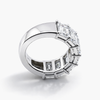 7 Emerald Cut Lab Grown Diamond Ring in Platinum (D/VVS-VS IGI) 7.35 CTW