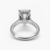 5.37 Ct Pear Lab Grown Diamond Platinum Ring | G/VS2 IGI | 6.97 CTW Pavé Shank