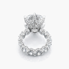 Riviera Pave Lab Grown Diamond Engagement Ring in Platinum (F/VS1)