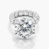 Riviera Pave Lab Grown Diamond Engagement Ring in Platinum (F/VS1)