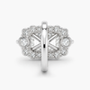 Lab Grown Emerald Cut Diamond Halo Engagement Ring 5.59 Ct F/VS1 IGI Certified in Platinum