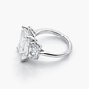 Emerald Cut and Trapezoid cut Three Stone Lab Grown Diamond Engagement Ring in Platinum (10.06 CT F/VS1 IGI)